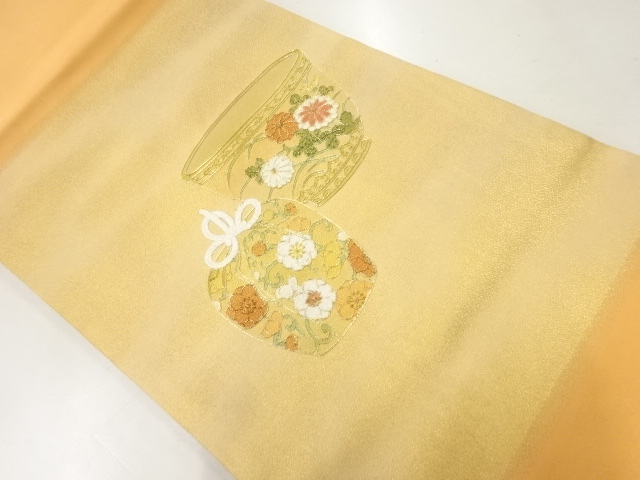 JAPANESE NAGOYA OBI / EMBROIDERY / SHIFUKU PATTERN